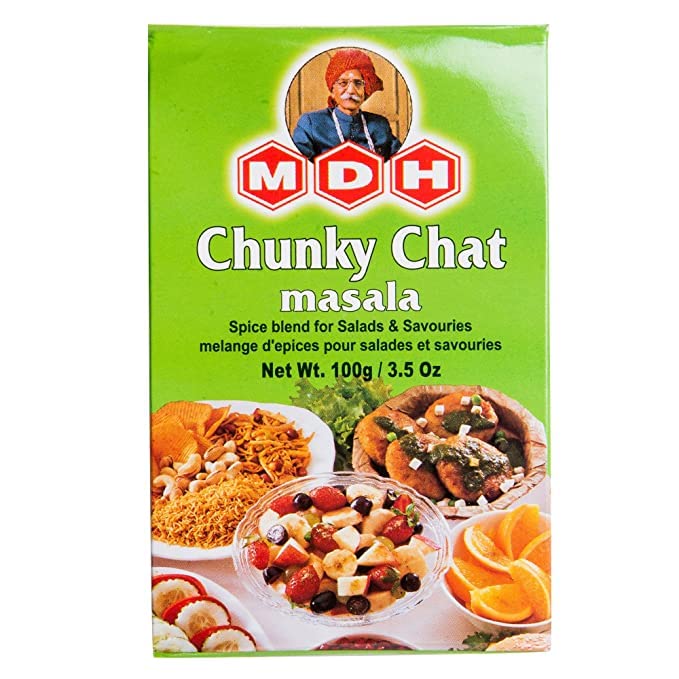 MDH Chunky Chat Masala 100g (Pack of 1) - Spice Blend For Salads, Fruits & Savouries – Alluring Tart, Spicy, Peppery And Salty Mix Of Spices