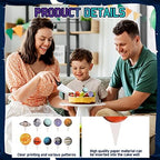 Sabary 50 Pcs Space Cupcake Toppers Solar System Galaxy Universe Planets Picks Cake Topper Celestial Toppers for Boys Girls Space Themed Party Solar System Birthday
