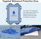 CoolShields Positioning Bed Pad with 8 Reinforced Handles, 34" x 52" Washable Waterproof Transfer & Sliding Sheet for Moving, Turning & Lifting Patients, Elderly, Bedridden & Incontinence Care