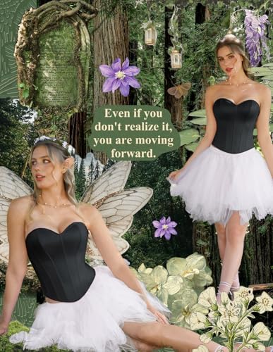 Scarlet Darkness Women's Strapless Corset Top Bustier, Fishboned Waist Cincher, Sweetheart Neckline, for Daily & Parties