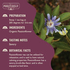Organic Positively Botanicals Company, Passion Flower Herbal Tea Bags, 20 Count