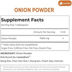 Lavendium, Premium 25oz Onion Powder, 100% Natural and Pure from Onion, Rich Flavor, Perfect for Cooking & Seasoning, No Additives, No Gluten, No Sugar, Vegan