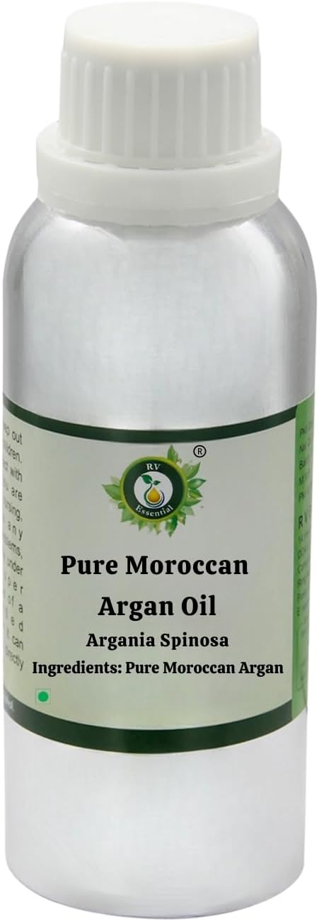 R V Essential Pure Moroccan Argan Oil 1250ml (42oz)- Argania Spinosa (100% Pure and Natural Cold Pressed)