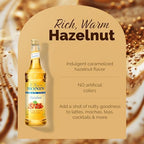 Monin - Sugar Free Hazelnut Syrup, Nutty Taste of Caramelized Hazelnut, Great for Mochas, Lattes, Smoothies, Shakes, and Cocktails, Non-GMO, Gluten-Free (750 ml)