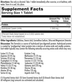 KAL Amino Acid Complex Tablets, 1000 mg, 100 Count
