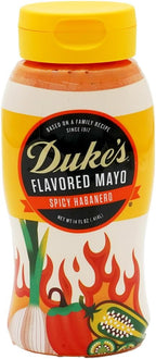 Duke’s Habanero Garlic Flavored Mayonnaise Squeeze Bottle – Spicy & Bold, 14 Ounce (Pack of 1)