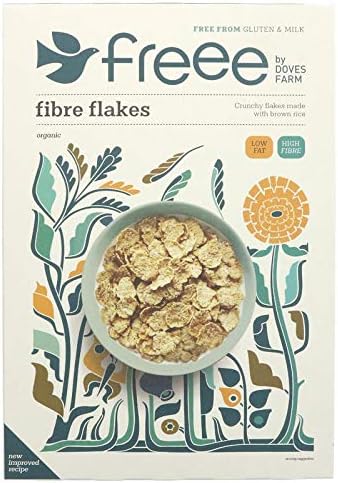 Doves Farm Gluten Free Organic Fibre Flakes 300g - Pack of 2