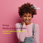 Clear Non-Latex 100 counts, Intraoral Elastic Bands Orthodontic Elastics Dental Rubber Bands Made in US Heavy 1/4'', Clear