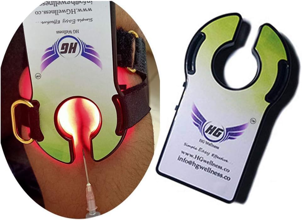 HG Vein Finder HGVF637 V1 - Clear Vein Visualization Device for All Ages and Skin Tones with THZ Light Technology and Long-Lasting 870mAh Battery