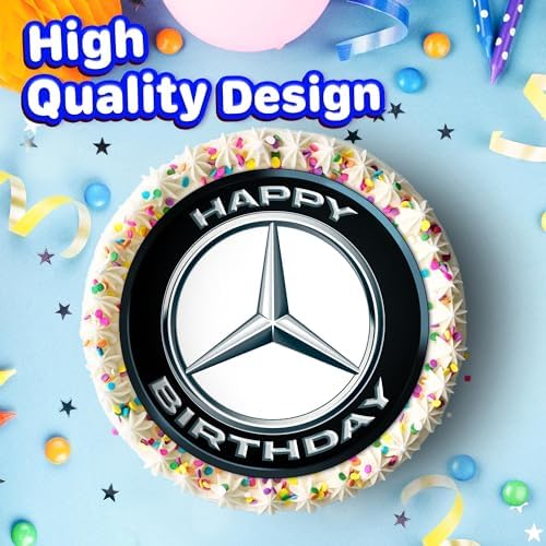 7.5 Inch Edible Cake Toppers – Luxury Car Inspired Birthday Party Collection of Edible Cake Decorations