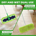 4PCS XL Dust Mop Pads Compatible with Swiffer XL Sweeper,X-Large Reusable Dry Sweeping Cloths for Swiffer,XL Wet Pads Refills & XL Washable Wet Mopping Cloths for Hardwood Floor/Tile/Marble Cleaning