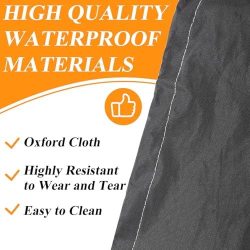 Wheelchair Cover, Electric Wheelchair Cover Waterproof , Waterproof Mobility Scooter Slipcover, Protector from Dust Dirt Snow Rain Sun Rays, Rolling Walker (46.4 x 28.3 x 47.2 inch)