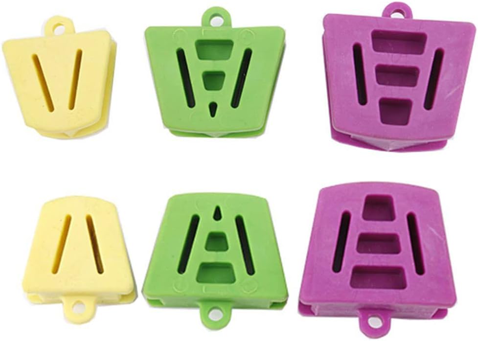 RZJZGZ Dental Oral Silicone Mouth Prop Bite Blocks Latex Free Cheek Retractor (6 Count/pack)