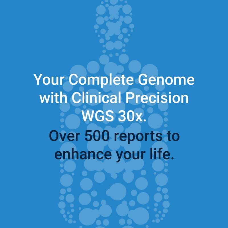 tellmeGen Ultra Genetic Test (WGS 30x) | Health + Ancestry + Traits + Wellness | Whole Genome Sequencing | Over 600 Reports