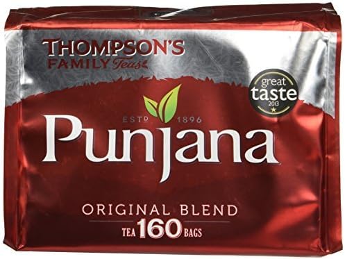 Punjana Original Blend Classic English 160 Tea Bags (Amazing Taste) by Thompson's Family Teas
