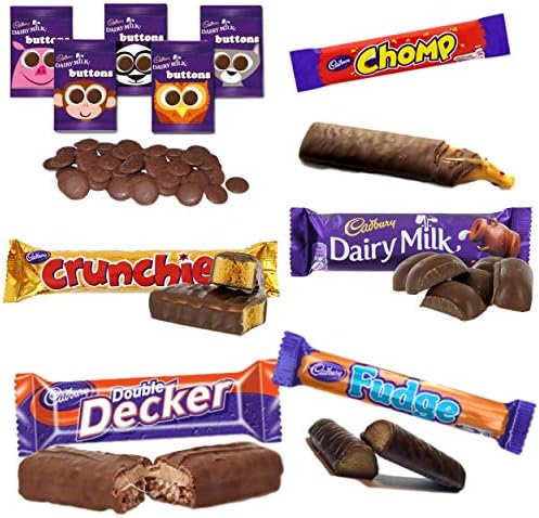 Cadbury Chocolate Gift Box - Bulk Chocolate Bars and Bags of Cadbury Chocolate Favourites (60 Bars)