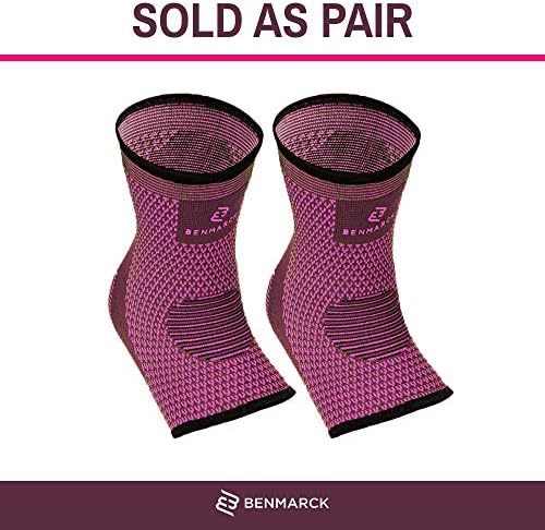 Benmarck Achilles Tendon Support Brace, Plantar Fasciitis Sock, Ankle Compression Sleeve For Running, Tendonitis and Flat Feet Relief