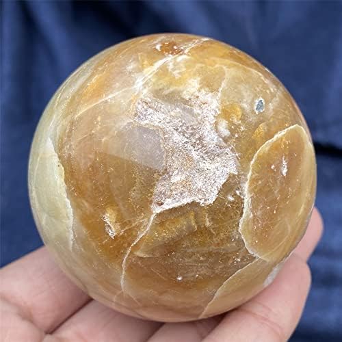 FFIME Natural Crystal Rough Quartz Decoration Natural Amazonite Ball Quartz Stone Sphere Crystal Sphere for Home Decoration (Size : 9-10CM)