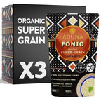 Aduna Organic Fonio Supergrain (1 kg (Pack of 3))