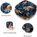 Sea Slug Sanitary Napkin Storage Bag, Tampons Collect Holder Purse, First Period Kit for Girls Women, Pad Bag for Period for School