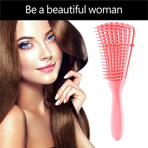 Detangling Hair Brush for Afro America/African Hair Textured 3a to 4c, Knots Detangler Scalp Massage Comb for Women, Black (1 pc)