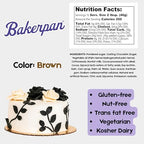 Bakerpan Modeling Chocolate Fondant – Hybrid Fondant for Cake Decorating & Sculpting, Rolls Thin and Resist Cracking, Brown - 1 Pound