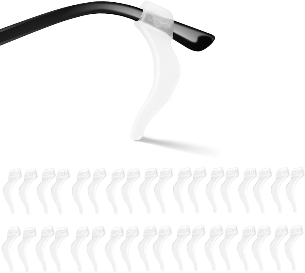 SMARTTOP Eyeglass Ear Grips -20 Pairs eye glasses ear grippers Anti-slip Holder, Silicone Ear Hook, eyeglasses ear grip Sleeve Retainer for Sports Glasses, Sunglasses Reading Glasses