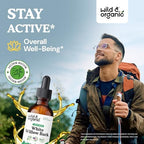 Wild & Organic White Willow Bark Extract Liquid Drops - Overall Well-Being Supplement - 500 mg White Willow Bark Herb Tincture - No Alcohol & Sugar, Non-GMO - 2 fl oz