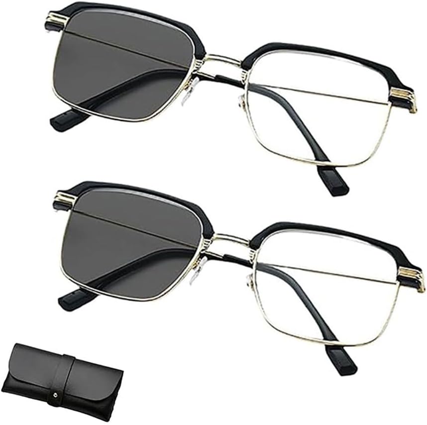 OKLJ Smart Zoom Reading Glasses Distance&near Progressive Multi-focus, Automatic Adjustment Eye Glass for Men & Women