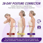 Back Brace Posture Corrector for Women & Men, Adjustable Full Back Support, Shoulder Straightener for Upper & Lower Back Pain Relief-Scoliosis, Hunchback, Waist Trainer (Medium, Beige)