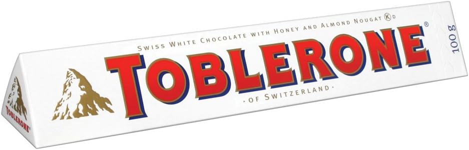 Toblerone White Chocolate, 100g (3.52 oz.)