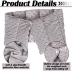 4 lb Sensory Weighted Neck Wrap 32 x 8 Inch Shoulder Wrap Weighted Neck Shoulder Pad Glass Bead Filled Dual Texture for Adults Relaxation(Dark Gray)