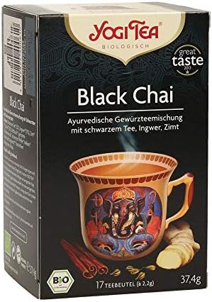 YOGI TEA Organic Black Chai Tea, 17 CT