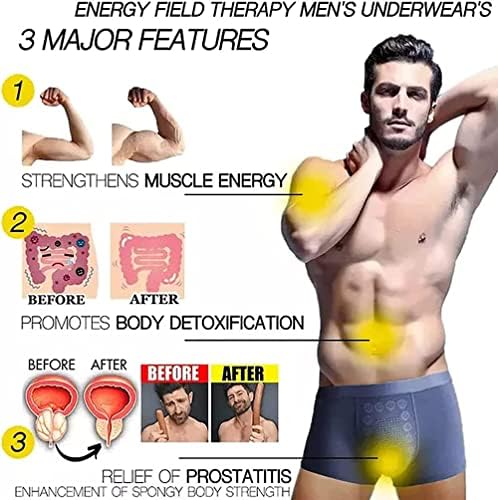 CEAeis Magnetic Therapy Energetic Men Pants,Energy Field Therapy Men's Underwear,Health Care Breathable Inner Pant