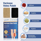 36PCS Varicose Veins Patch-Professional Relief for Varicose Veins in The Legs-Natural Improvement Spider Veins Patch- Strengthen Capillary Health and Improve Blood Circulation
