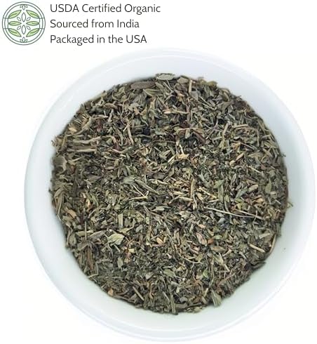 Organic Stevia Leaf 4 oz (113g), USDA Certified Organic Dried Hojas de Stevia, Dried Organica Leaf Herb Tea, Cut and Sifted
