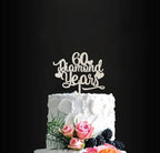 60 Diamond Years Birthday Cake Topper 60th Party Decorations Happy 60th Cake Topper for Anniversary Birthday Party Supplies