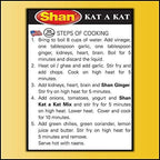 Shan Kat a Kat Recipe and Seasoning Mix 1.76 oz (50g) - Spice Powder for Stir Fried Chops, Brain, Heart & Kidneys - Suitable for Vegetarians - Airtight Bag in a Box