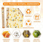 Beeswax Wraps for Food Roll(13x39inch), Organic Beeswax Wrap Beeswax Food Wraps Reusable Food Wrap Sustainable Beeswax Paper Beeswax Sandwich Wrap Beeswax Storage Beeswax Cloth Beeswax Food Wrappers