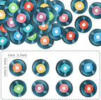 Ercadio 40PCS Edible Music Records Cupcake Toppers Record CD Cupcake Picks for Music Theme Baby Shower Record Collector Birthday Disco Ball Rock and Roll Party Decorations Supplies