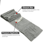 6" Israeli Style Emergency Compression Bandage, Sterile Double Vacuum-Sealed Dressing for Trauma Battle Military First Aid IFAK, 5 Pack