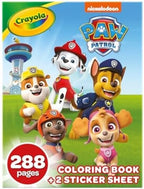 Crayola PAW Patrol Coloring Book (288pgs), Kids Coloring Book Pages & Stickers, PAW Patrol Gift, Travel Activity, Toddler Toys, 3+