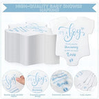 PerKoop 100 Pcs It's a Boy Baby Shower Napkins Pajama Theme Blue Disposable Paper Napkins for Boy's Gender Reveal Party Baby Shower Decorations Supplies
