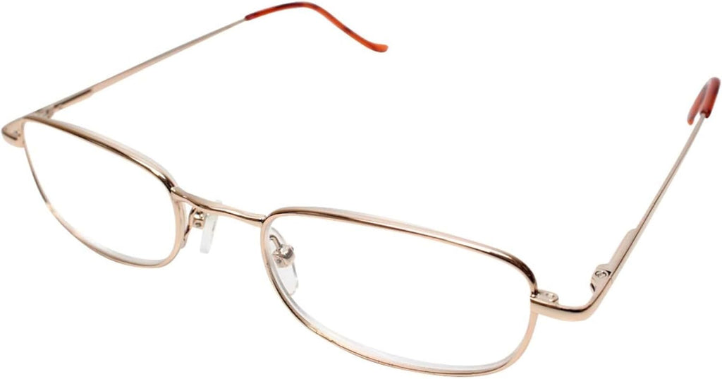Calabria Telben Designer Metal Oval Reading Glasses Gold Tortoise Havana Men Women Trendy Readers Stylish Modern Eyeglasses
