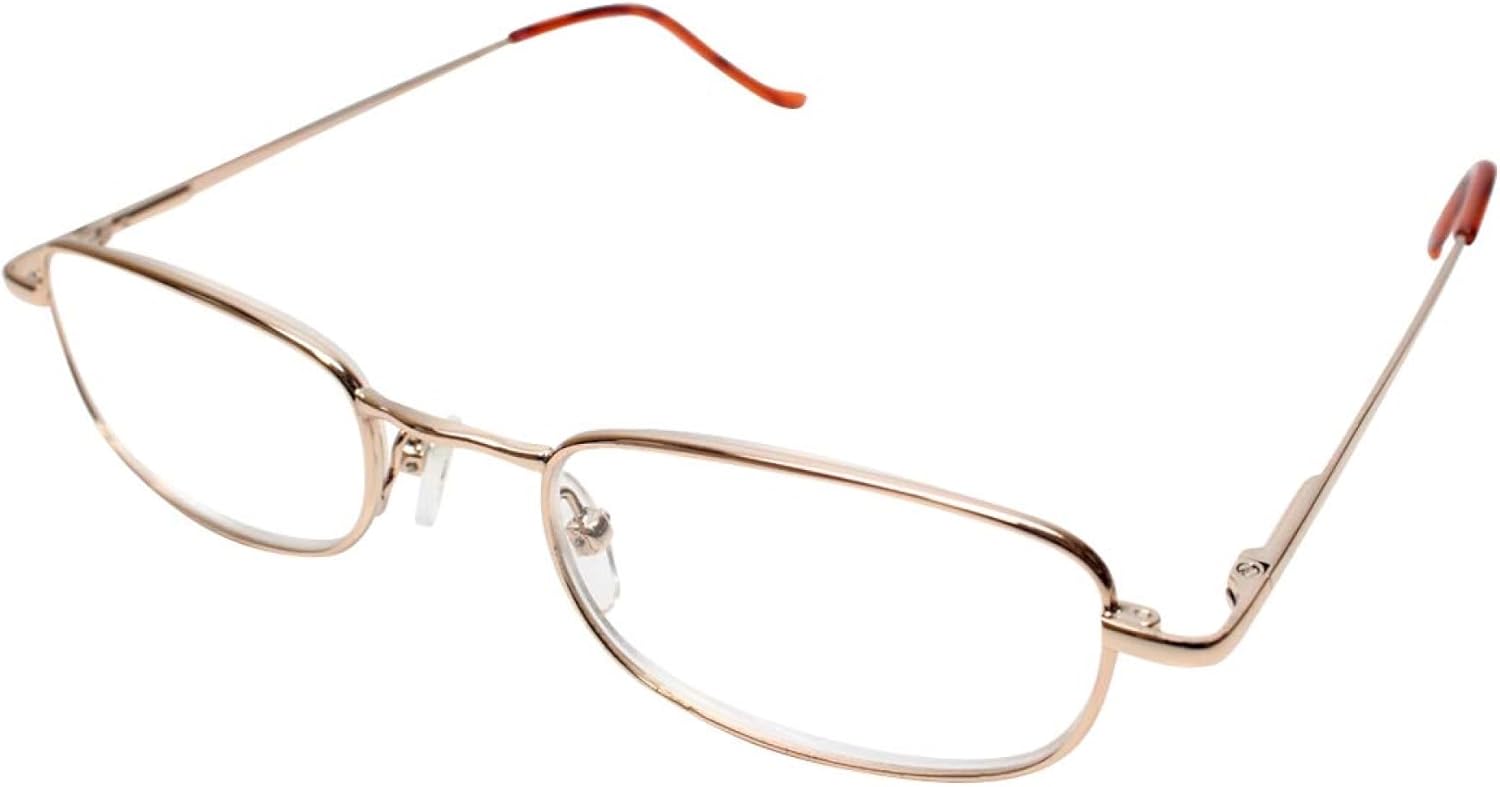 Calabria Telben Designer Metal Oval Reading Glasses Gold Tortoise Havana Men Women Trendy Readers Stylish Modern Eyeglasses
