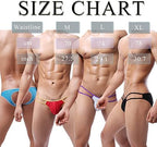 QiaTi Men's Jockstrap Underwear Sexy Mens Thong G-String Mesh Breathable Athletic Supporter for Men