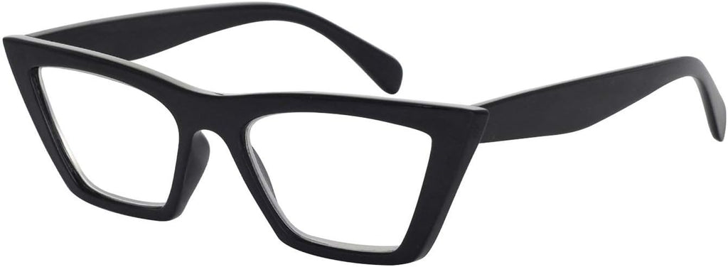 OCCI CHIARI Oversized Womens Reading Glasses(2.5 Black) Retro Cat Eye Readers(1.0 1.25 1.5 1.75 2.0 2.25 2.5 2.75 3.0 3.5 4.0 5.0 6.0)