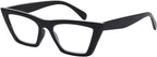 OCCI CHIARI Oversized Womens Reading Glasses(2.5 Black) Retro Cat Eye Readers(1.0 1.25 1.5 1.75 2.0 2.25 2.5 2.75 3.0 3.5 4.0 5.0 6.0)