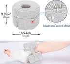 SWISSELITE Foot Elevation Pillow Ankle Heel Protector Wedge Foot Support Cushion Anti-Bedsore Zipper Removable Cover Sleeping Rest - Nursing Cushion for Recovery