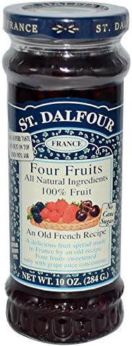 St. Dalfour, Four Fruits, Deluxe Four Fruits Spread, 10 oz(Pack of 3)